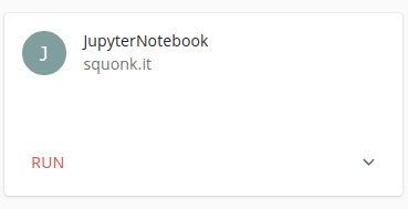 Jupyter app card